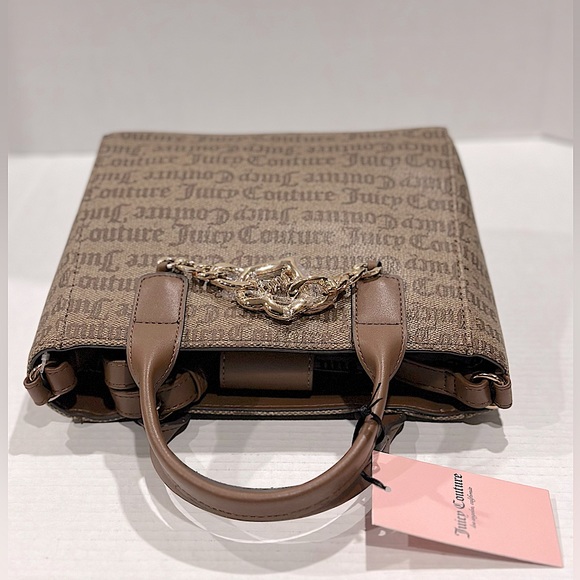 NWT Juicy Couture Chestnut Chino Change Of My Heart Mini Tote - Picture 11 of 15